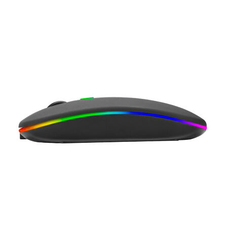 SM-BT11 USB SİYAH 2IN1 BLUETOOTH 2.4GHZ ŞARJ EDİLEBİLİR KABLOSUZ MOUSE 