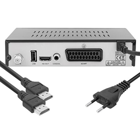 MAGBOX PLUTON S YENİ MODEL KASALI FULL HD UYDU ALICISI TKGSLİ (SCART+HD) HDMI KABLO DAHİL 