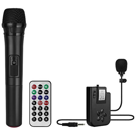 VHF EL+YAKA MİK USB*SD*BT-TAŞINABİLİR-SEYYAR ANFİ 175W 