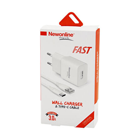 USB - TYPE-C EV BAŞLIK - KABLO SET HIZLI 3.0A NW-USBTOC-SET 