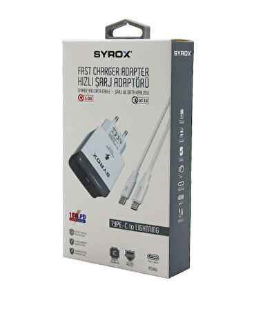 İPHONE TYPE-C TO LIGHTNING HIZLI EV ŞARJ SETİ 3.0A 18W PD 