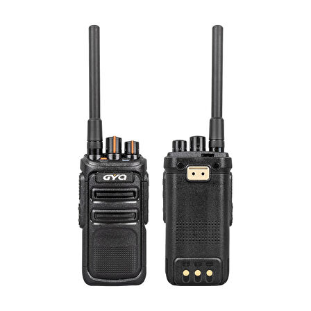 GYQ Q990 8 ANA KANAL TOPLAM 16 KANAL SİYAH PMR EL TELSİZİ (15 KM) TEKLİ 