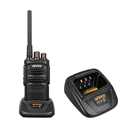 GYQ Q990 8 ANA KANAL TOPLAM 16 KANAL SİYAH PMR EL TELSİZİ (15 KM) TEKLİ 