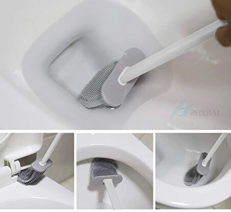 Hijyenik Klozet Temizleme Silikonu Esnek Fırça 