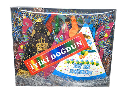 ŞEFFAF KÜÇÜK PARTİ SETİ TAKIM SÜS 