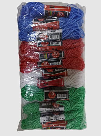 Plastik Çamaşır ipi 10 Metre 24 Adet 