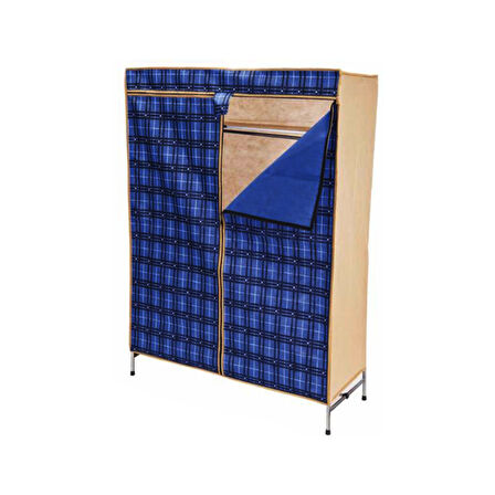 PORTATİF GARDROP METAL İSKELET - BEZ ÖRTÜ 42X105CM 
