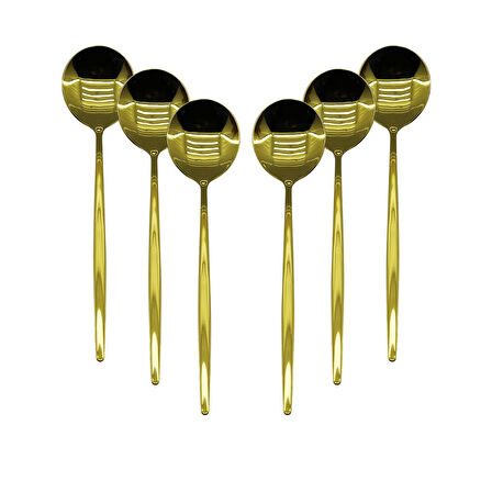 6 PCS GOLD YEMEK KAŞIK SETİ 