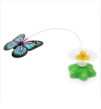 Hareketli Dönen Kelebek - Kedi Oyuncağı ( Pille Çalışır) 