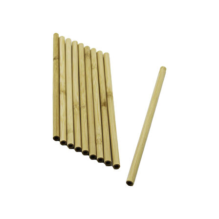 10 PCS AHŞAP BAMBU PİPET 