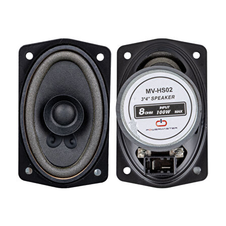 3X4 7.5X10 CM 8 OHM MAX 100 WATT OVAL OTO HOPARLÖR 