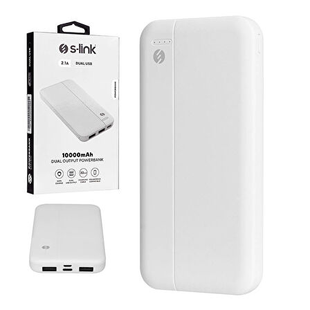 IP-G10N BEYAZ MICRO+TYPE C GİRİŞLİ 10000 MAH TAŞINABİLİR ŞARJ CİHAZI POWERBANK 