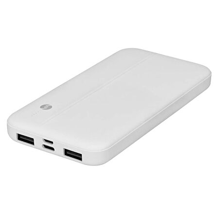 IP-G10N BEYAZ MICRO+TYPE C GİRİŞLİ 10000 MAH TAŞINABİLİR ŞARJ CİHAZI POWERBANK 