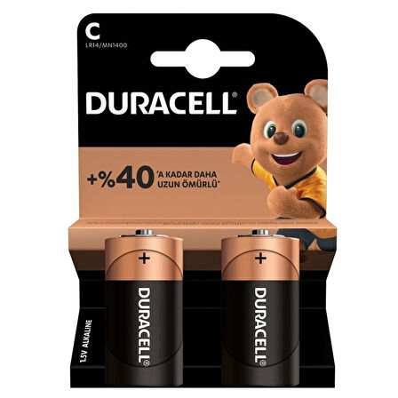DURACELL LR14/MN1400 C ORTA BOY PİL 2Lİ PAKET 