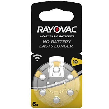 RAYOVAC 10 NO KULAKLIK PİLİ 6Lİ PAKET FİYAT 