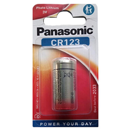 PANASONİC CR123AL/1B 3 VOLT LİTYUM CR123 TEKLİ FOTOĞRAF MAKİNESİ PİLİ 