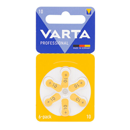 VARTA 10 NO KULAKLIK PİLİ 6LI PAKET 