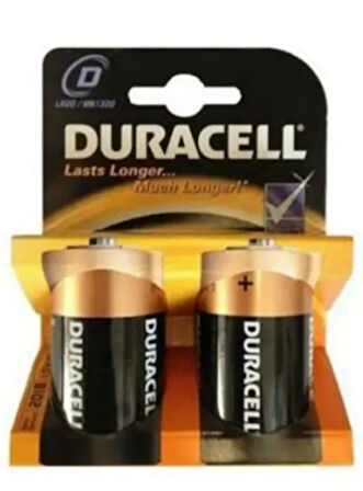 DURACELL LR20 D BÜYÜK  PİL 2Lİ KART 