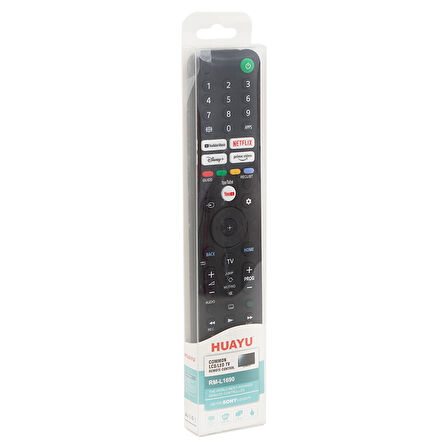KL SONY RM-L1690 NETFLIX-YOUTUBE-PRIME VIDEO-DISNEY+ TUŞLU LCD LED TV KUMANDA BLİSTERLİ 
