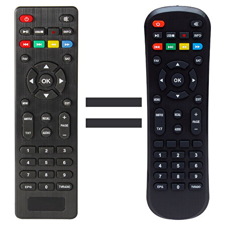 MAGBOX ROYAL*SIGMA*ORBİT*FREEBOX STARBOX*XBOX*WİSMANN MİNİ 600 HD KUMANDA (UK-035) (34068=15221) 