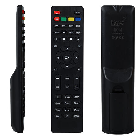 MERSAT STAR/YUMATU HD/CITYBOX HD/MERSAT MARGINAL UYDU KUMANDASI PAUSE KIRMIZI (40014=3035) 