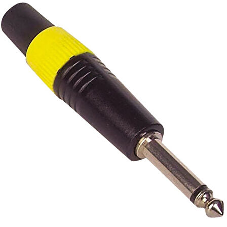 6.3 MM MONO GİTAR JACK FİŞ CANON TİPİ METAL NİKEL 