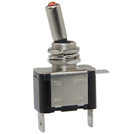 12 VOLT DC 20 AMPER TOGGLE SWİTCH ON-OFF IŞIKLI (IC-151A) 