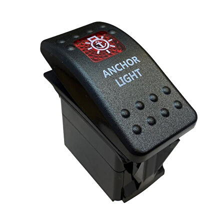 DENİZ FENERİ IŞIKLI 3P ON-OFF 12-24V MARIN SWITCH (IC-134M-S2) 