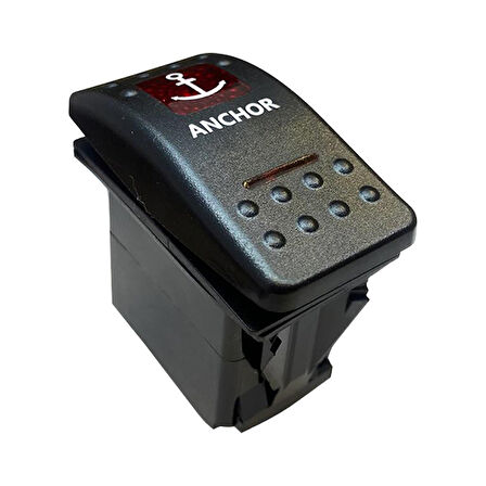 ÇAPA IRGATI IŞIKSIZ 4P ON-OFF-ON 12-24V YAYLI MARIN SWITCH (IC-134M-S11E) 