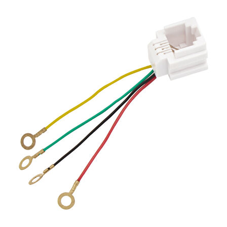 RJ11 KABLO SOKETİ 623K 6P4C KABLOLU TELEFON KONNEKTÖRÜ 150MM JACK 
