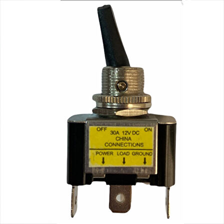 IC-151B 12 VOLT DC 30 AMPER ON-OFF IŞIKLI TOGGLE SWİTCH 