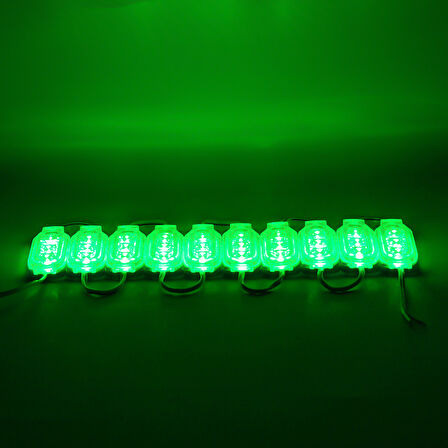 MODÜL LED 12V 0.6W YEŞİL 2835 65 X 25MM IP65 120LM 160 DERECE 