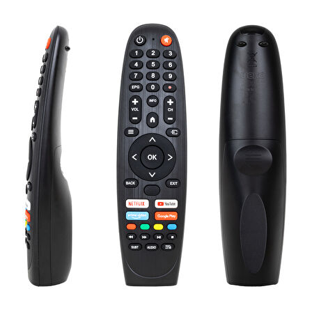 KL ONVO-PROFİLO-SABA NETFLIX-YOUTUBE-GOOGLE PLAY-PRIME VIDEO TUŞLU SES KOMUTSUZ LCD LED TV KUMANDA 