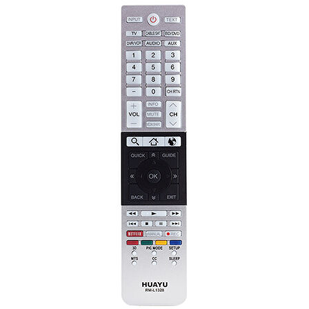 KL RM-L1328+ TOSHIBA NETFLIX TUŞLU LCD KUMANDA BLİSTERLİ 