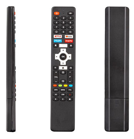 SES KOMUTSUZ NEXT * VİVAX * CONTI NETFLIX-YOUTUBE-PRİMEVİDEO GOOGLE PLAY TUŞLU ANDROİD  LCD-LED TV KUMANDASI 