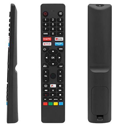 SES KOMUTSUZ JVC RM-C3250 NETFLIX-PRIME VIDEO-GOOGLE PLAY-YOUTUBE TUŞLU LCD LED TV KUMANDA 