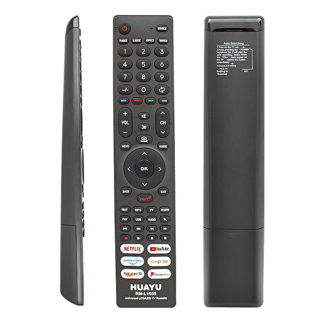 KL RM-L1655 NETFLIX-YOUTUBE-GOOGLE PLAY TUŞLU UNIVERSAL LCD LED TV KUMANDA 