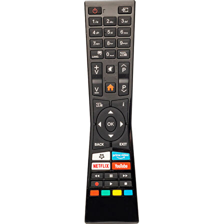 VESTEL RC A2 43100P - JVC RM-C3337 NETFLIX-YOUTUBE-VİDEO TUŞLU LCD-LED TV KUMANDA (RC0360/01) YAZISIZ 