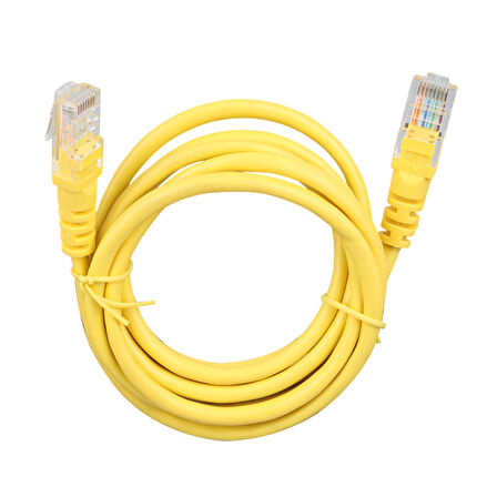 ELEKTROMER 1.5 METRE SARI 24 AWG CAT5 KABLO 