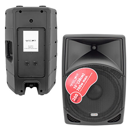 MAGICVOICE MV-3415 38 CM 700 W 15 PLASTİK KABİN PASİF HOPARLÖR (KÖPÜKSÜZ GÖNDERİLMESİN) 
