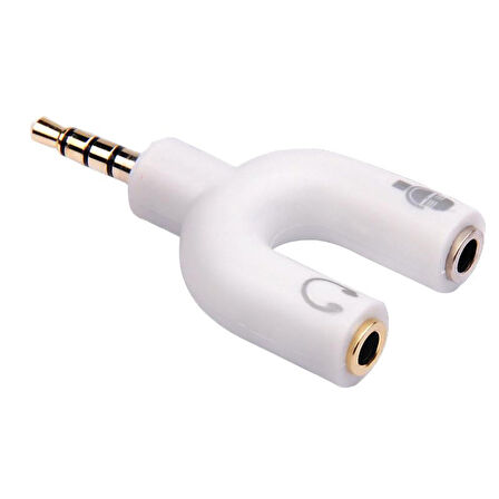 3.5 MM STEREO ERKEK KULAKLIK + HOPARLÖR DİŞİ ÇOKLAYICI JACK 