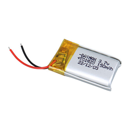 501825 3.7 VOLT 150 MAH LİTYUM POLİMER PİL 