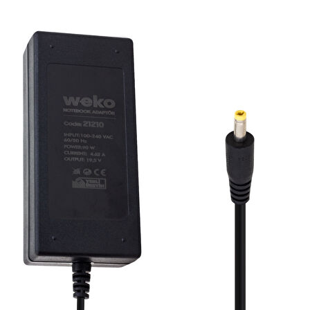 19.5 VOLT 4.62 AMPER 90 WATT 4.0*1.7 UÇLU NOTEBOOK ADAPTÖR YERLİ ÜRETİM 