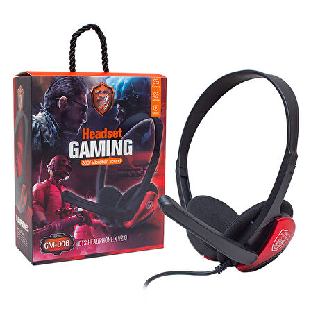 MAGICVOICE GM-006 3.5MM AUX GİRİŞLİ STEREO KULAKÜSTÜ MİKROFONLU OYUNCU KULAKLIK 