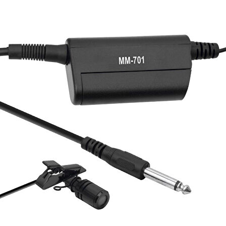 MAGICVOICE MM-701 600 OHM KABLOLU YAKA MİKROFONU 