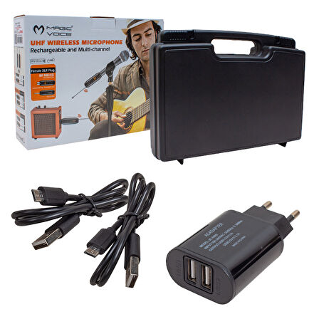 MAGICVOICE MV-19586 UHF GİTAR TİP KABLOSUZ MİKROFON (GENEL ENSTRÜMANLAR İÇİN) 