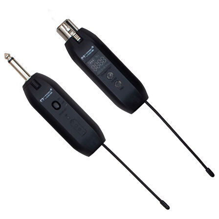 MAGICVOICE MV-19587 UHF GİTAR TİP KABLOLU MİC İ KABLOSUZ ÇEVİRİCİ ( MİC XRL Lİ) 