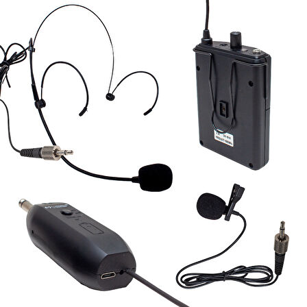 MAGICVOICE MV-19599 UHF KABLOSUZ YAKA MİKROFON 