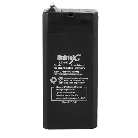 AKÜ 4 VOLT 0.8 AMPER LT-407 