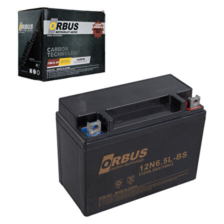 12N6.5L-BS 12V 6.5A MOTOSİKLET AKÜSÜ (139 X 66 X 100 MM) (2.05KG) 